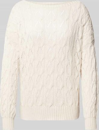 Only Relaxed Fit Strickpullover mit Zopf Struktur Muster Modell BRYNN in Sand, Gr&ouml;&szlig;e S