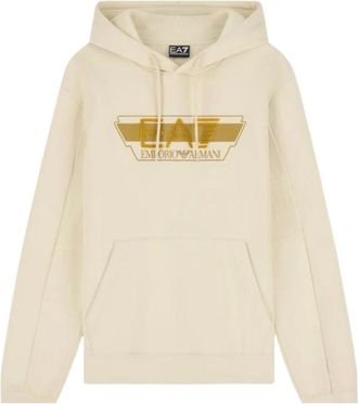 Emporio Armani Felpa Train Visibility - - Sweatshirts & Hoodies - Uomo - Beige - M