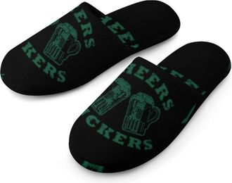 Generic Cheers Fuckers St Day Partick Mens House Slippers Slip Indoor Slipper On Shoes Warm Outdoor