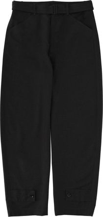 Christophe Lemaire Black Polyester-Blend Cropped Tailored Pants
