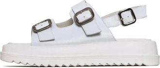 Cesare Gaspari Sandali con plateau e fibbia - - Shoes - Donna - Bianco - 39 EU