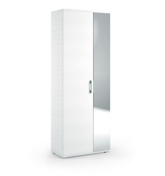 OEM Multiusos Con Espejo 1 Caj&oacute;n Y 6 Estantes Internos Puertas Blancas Con Espejo