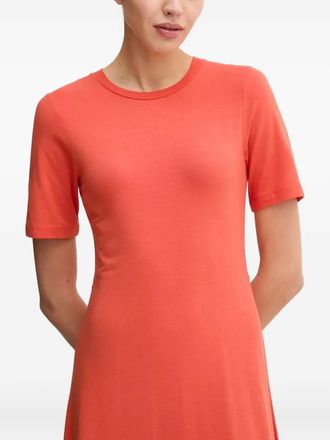 Marc O'Polo short-sleeve A-line midi dress - Red