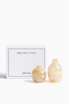 H&M 2er-Pack Mini-Glasvasen - Orange