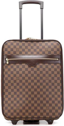 Louis Vuitton Pre-owned Weekend Bags, female, Brown, Size: ONE SIZE Pre-owned Rolling Luggage with Telescopic Handle for Easy Travel