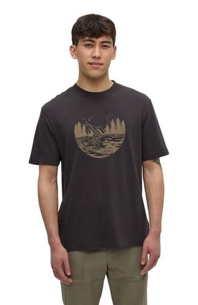 tentree Regenerative Lake Life Portal T-Shirt in Graphite/clay at Nordstrom, Size Xx-Large
