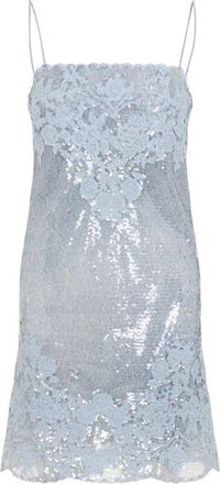 Ermanno Scervino Light Blue Polyester Mini Dress
