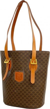 Celine Brown Pvc Tote Bag (Pre-Owned)