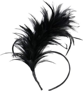 Generic 1920s Fascinator Feather Headband, Hair Accessories Headpiece for Cocktail Wedding Tea Party Decoration Gifts