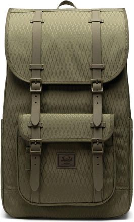 Herschel Little America Backpack in Ivy Green Diamond at Nordstrom