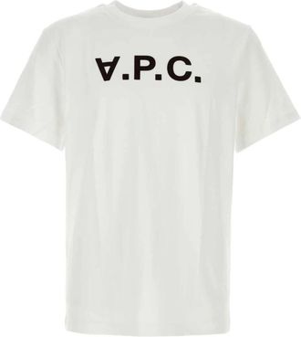 A.P.C. VPC Logo T-Shirt - Heren - T-shirts - Wit - L - Katoen - Tops