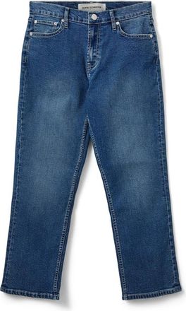 Sofie Schnoor Cropped Denim Blue Jeans - Dames - Regular Fit Jeans - Blauw - S - Denim - Jeans