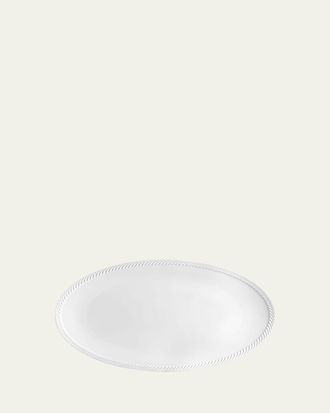L'OBJET Corde Large Oval Platter, White