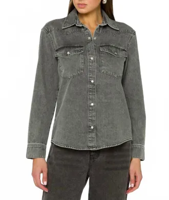 Velvet Heart Brisa Bleached Shirt In Black