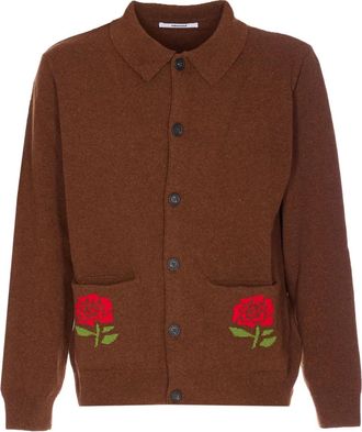 Edmmond Studios Doppel cardigan - men - Wool/Polyamide - L - Brown