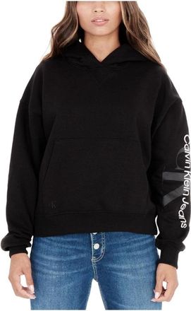 Calvin Klein Hooded Sweatshirt - Dames - Hoodies - Zwart - XS - Katoen - Hoodies & sweatvesten