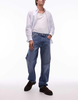 Arket Ocean - Jeans dritti ampi blu medio slavato