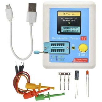 OEM Probador Multifuncional De Transistores Tft Lcr-t7 Con Pantalla Gr&aacute;fica De Un Solo Toque Y Apagado Autom&aacute;tico Para Diodos, Triodos, Condensadores, Res