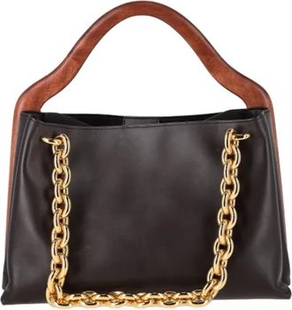 Bottega Veneta Pre-owned Handbags, female, Black, Size: ONE SIZE Pre-owned Leather totes