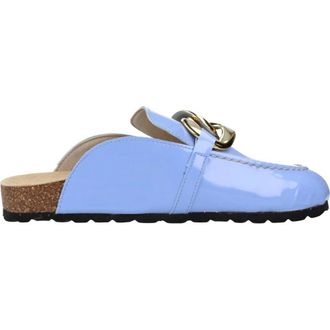 Yellow Schoenen, Dames, Blauw, 38 EU, Stijlvolle Klompen met Versiering