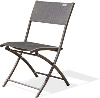DCB Garden Dcb Garden - C43 - Silla De Jard&iacute;n Plegable De Aluminio Y Lona De Pl&aacute;stico