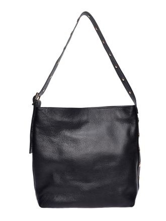 Luisa Vannini Zwart Rundleer Tas