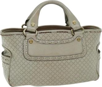 Celine Pre-owned Handbags, female, Gray, Size: ONE SIZE Pre-owned Vintage Hand Bag