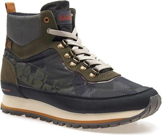 Napapijri Camouflage Outdoor Nylon/Suede - Heren - Veterlaarzen - Groen - 42 EU - Nylon - Schoenen