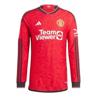 adidas Manchester United 23/24 Long Sleeve Home Jersey Team Collegiate Red IP1729