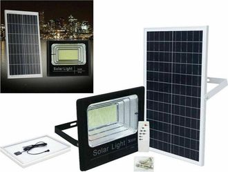 Trade Shop Trade Shop - Faro Led Con Solaretto Crepuscolaro Para External 300w + Telecomand