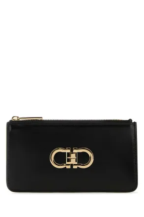 Ferragamo Black Leather Wallet