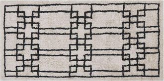 Beliani Beliani - Alfombra De Algod&oacute;n Beige 80 X 150 Cm Geom&eacute;trico Anudado Escandinavo Sala De Estar Dormitorio Turhal