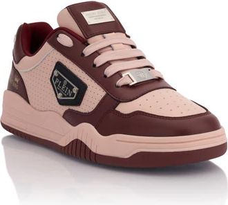 Philipp Plein Low-Top Sneakers Street King Unisex in Pink+Bordeaux at Nordstrom, Size 40