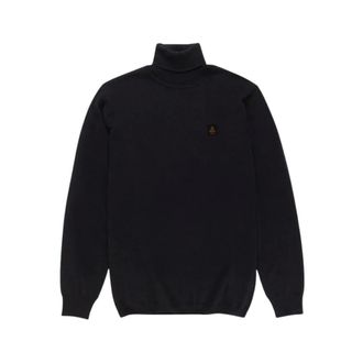RefrigiWear Barron Pullover - - Knitwear - Uomo - Nero - 2XL
