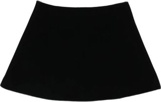 DAVID KOMA mini A-line skirt - Black