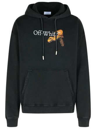 Off-white Cupid Arrow Black Cotton Sweatshirt