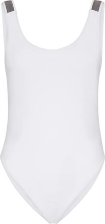 Brunello Cucinelli One-piece swimsuit in White at Nordstrom, Size 44 It