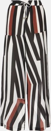 Max Mara Pantaloni a gamba larga Tropea in seta