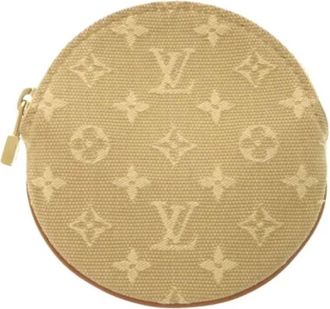 Louis Vuitton Pre-owned Wallets, female, Beige, Size: ONE SIZE Pre-owned Canvas Wallet
