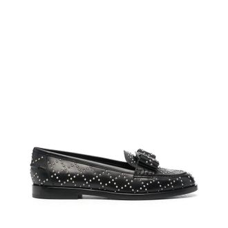 Ferragamo Ladies Black Loafers, US Size 7.5