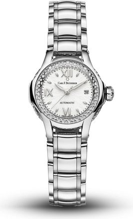 Bucherer Pathos Queen Automatic White Dial Ladies Watch 00.10550.08.25.21