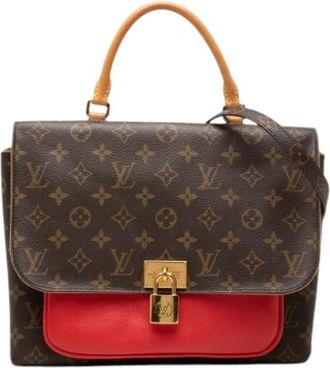 Louis Vuitton Pre-owned Marignan Handbag - Dames - Vintage Handtas - Bruin - ONE Size - Leer - Vintage