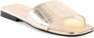 Seychelles Paris Slide Sandal in Gold at Nordstrom, Size 6