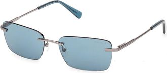 GANT GA00040 15N Mens Sunglasses Silver Size 57
