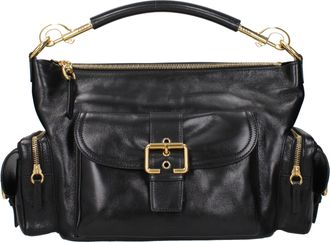 Chlo&eacute; Damens Handtaschen Kameratasche aus schwarzem Leder