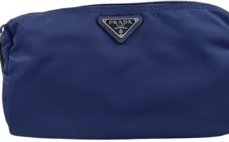 Prada Blue Nylon Pouch (Pre-Owned)