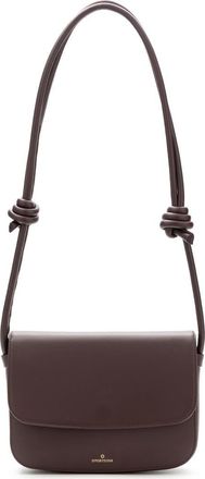La Portegna Lucia Shoulder Bag With Sliding Knots in Burgundy at Nordstrom