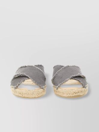Castaner palmera cross strap frayed edges sandals