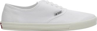 Prada Allacciate Leren Vetersneakers - Dames - Sneakers - Wit - 41 EU - Katoen - Schoenen