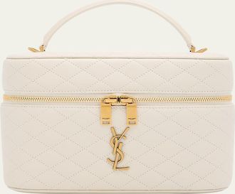 Saint Laurent Gaby Large YSL Vanity Bag in Quilted Leather